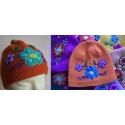 Bonnets du Pérou pour enfants brodés