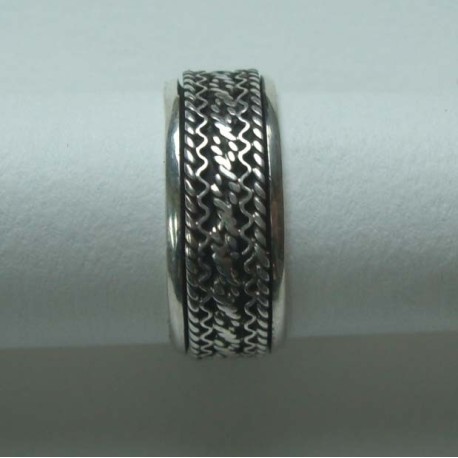 Bague argent J