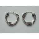 Boucles d'oreilles en argent créole discount