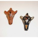 Ocarina tete de taureau en céramique