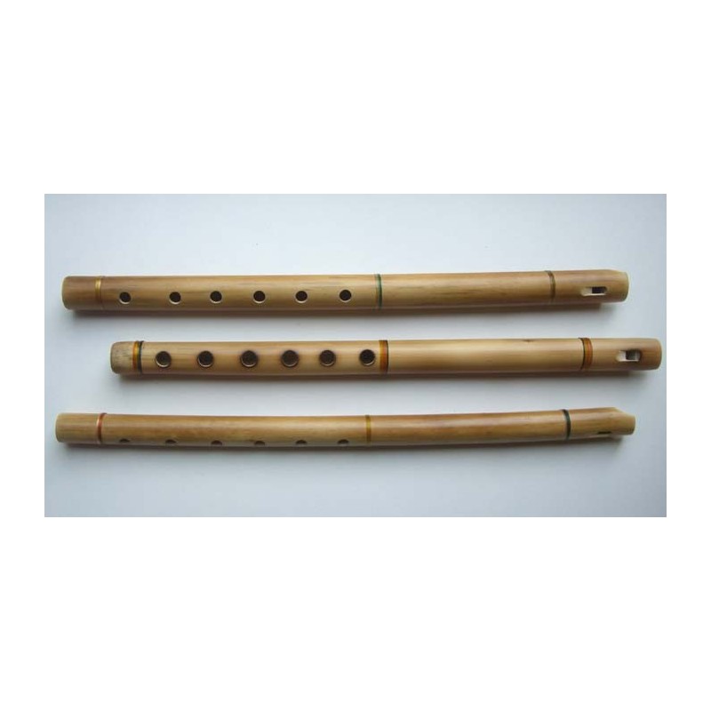 Flute artisanale en Bambou naturel du Pérou instrument péruvien