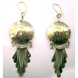 Boucles en pièces de monnaie bronze