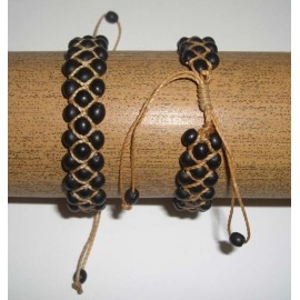 Bracelets du Pérou en graines et macramé