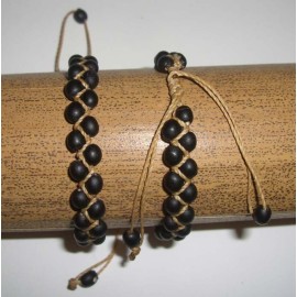Bracelets péruviens macramé en graines