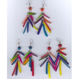 BO183 Boucles batonnets de tagua