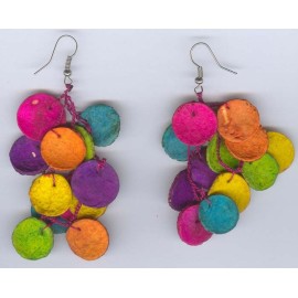 Boucles d'oreilles en écorce d'orange