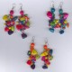 BO203 Boucles rocailles de Tagua colorées