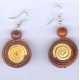 C302 SET colliers boucles en écorce orange