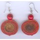 C302 SET colliers boucles en écorce orange