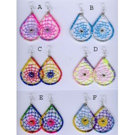 BO44 DC Boucles oreilles forme dream catcher