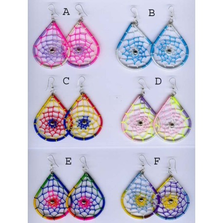 BO44 DC Boucles oreilles forme dream catcher