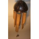 Carillon cloche en bambou et coco à prix discount