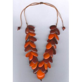 C300 Collier palmito et tagua