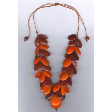 C300 Collier palmito et tagua