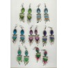Boucles pescado en métal et fil