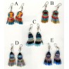 Boucles d'oreilles en forme de poncho