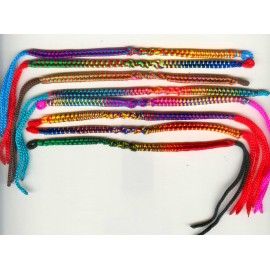 Bracelet péruvien en fil nylon coloré