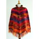 Poncho péruvien de Juliaca en laine acrylique chinée