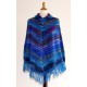 Poncho péruvien de Juliaca en laine acrylique chinée