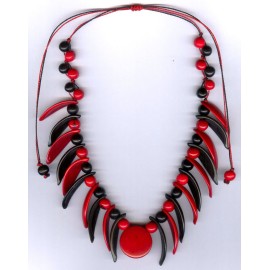 Collier griffes palmito et tagua