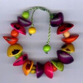 Bracelet en pointes tagua et açai