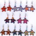 Boucles péruviennes en acrylique, tortue