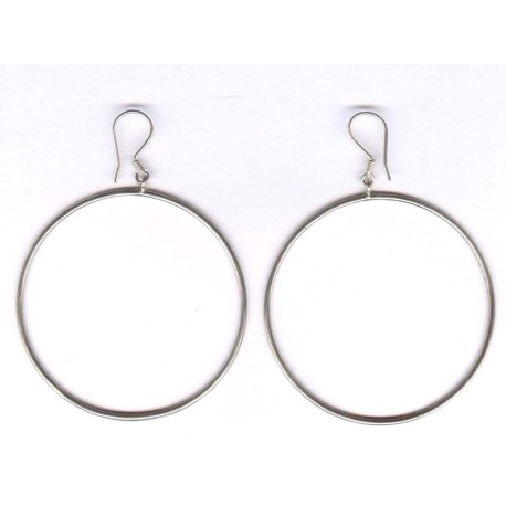 Boucles argent 925 forme créole grande