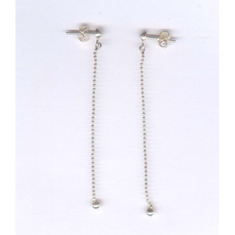 Boucles argent 925 en chaîne