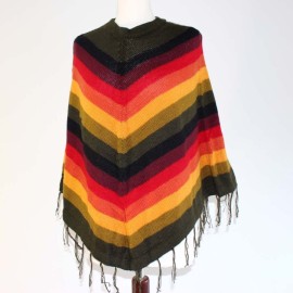 PONCHO MINI COLOR Poncho en laine