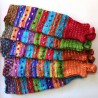 Guêtres du Pérou en laine acrylique colorée