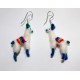 Boucles oreilles en laine Boucles en forme de lamas