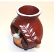 Crèche artisanale péruvienne motifs vase huaco