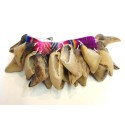 Percussion bracelet en tissage et sabots