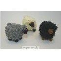 Miniature mouton en laine et coton