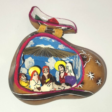 CRECHE CALB 1Crèche en calebasse