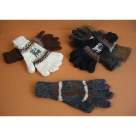 Gants du Pérou enfants en laine naturelle